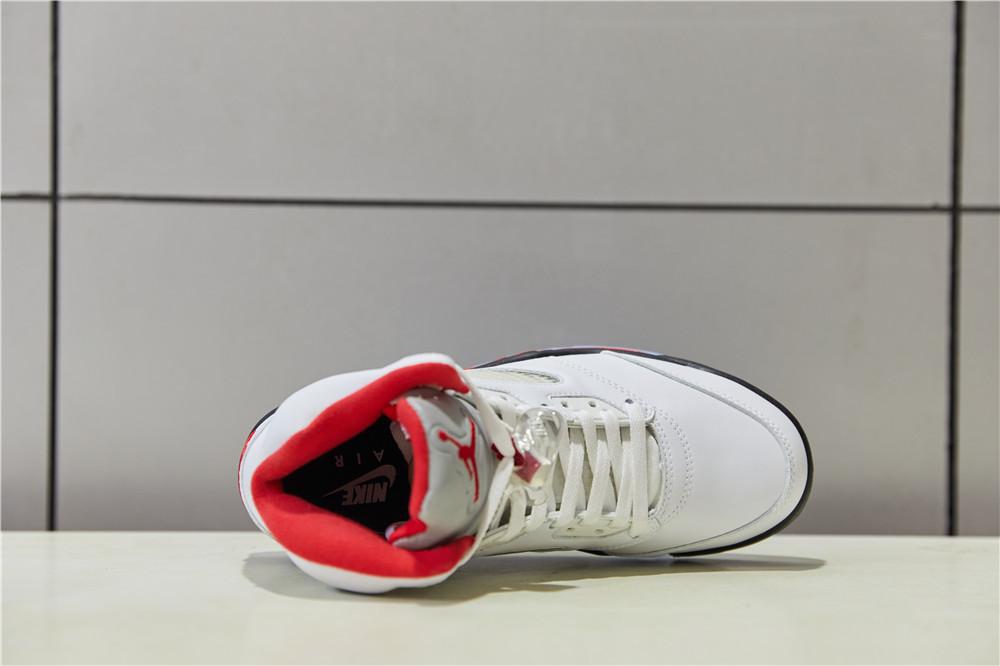 PK GOD Jordan 5 Retro Fire Red Silver Tongue 2020 Retail Materials Ready to Ship